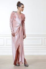 Patricia Dusty Pink Ruched Dress