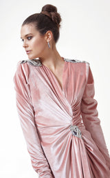 Patricia Dusty Pink Ruched Dress