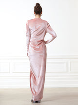 Patricia Dusty Pink Ruched Dress