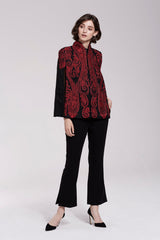 Arya Paisley Detail Capelet
