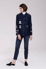 Tijana Navy Cargo Jacket