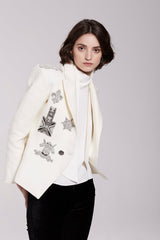 Sarah Cream Smoking Jacket