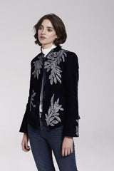 Gilt Leaf Velvet Jacket