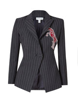 Helene Pinstriped Blazer