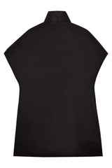 Poncho black silver detail