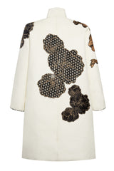 White Long Coat Flower Red Bronze