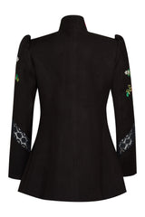 Black lace flower jacket