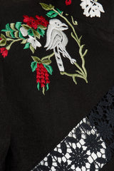 Black lace flower jacket