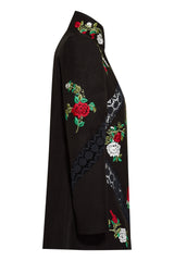Black lace flower jacket