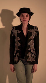 Agnes Beaded Jacket (Black)