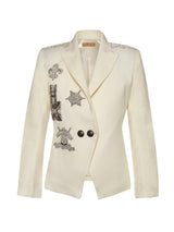 Sarah Cream Smoking Jacket