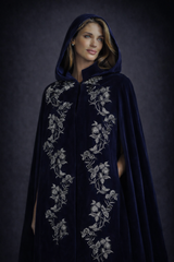 Elba Hooded Floor Length Cape