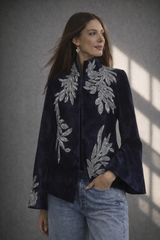 Gilt Leaf Velvet Jacket