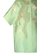 Alain in Mint Blouson  Coat