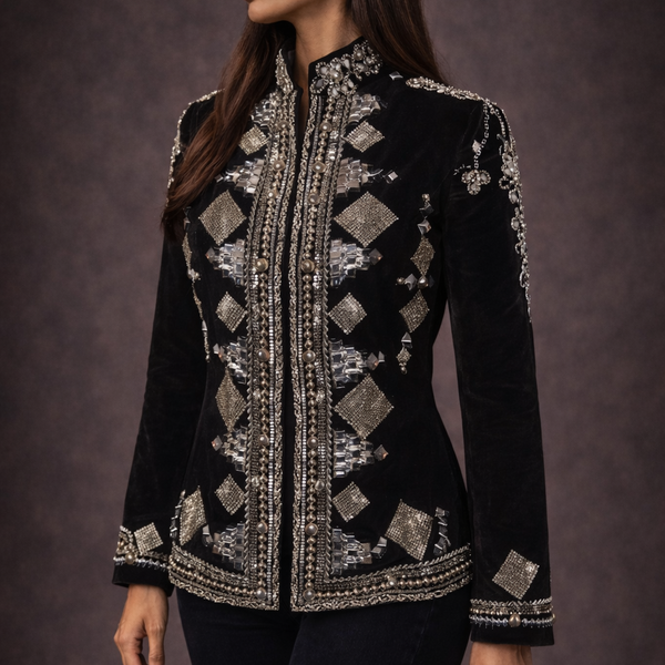 Elena Velvet Jacket – Nadya Shah