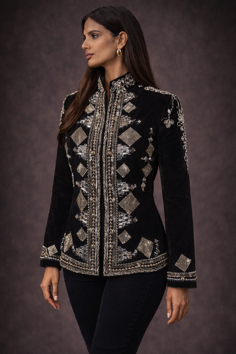 Elena Velvet Jacket – Nadya Shah
