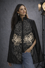 Cassia Leather Cape