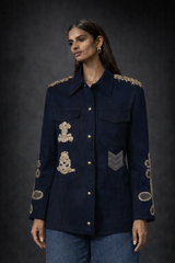 Tijana Navy Cargo Jacket