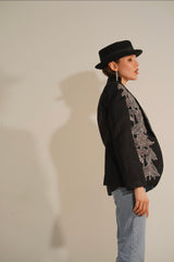 Agnes Beaded Jacket (Black)