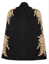 Alya Black Tuxedo Cape