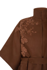 Mocha Rose Detail Coat