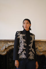 Agnes Beaded Jacket (Black)