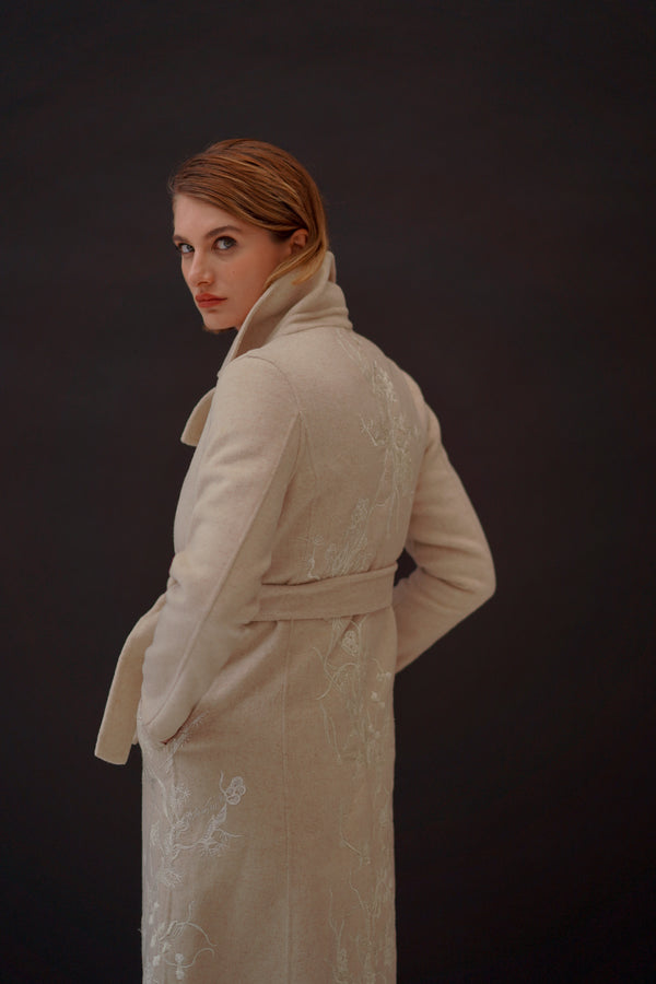 Agel in Butter Cream  Coat