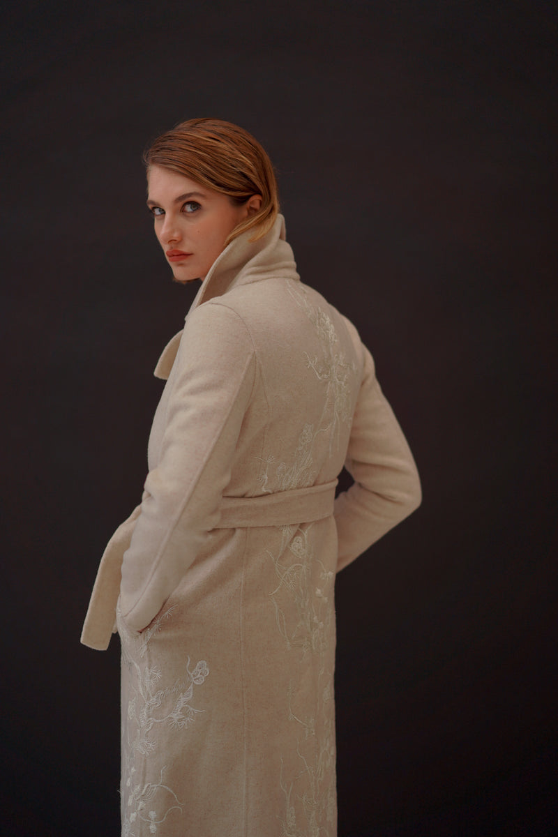 Agel in Butter Cream  Coat