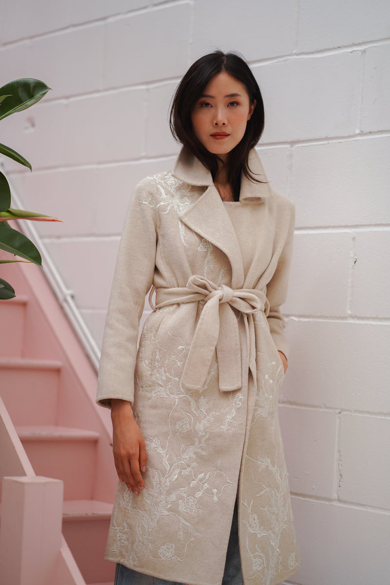 Agel in Butter Cream  Coat