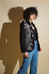 Agnes Beaded Jacket (Black)