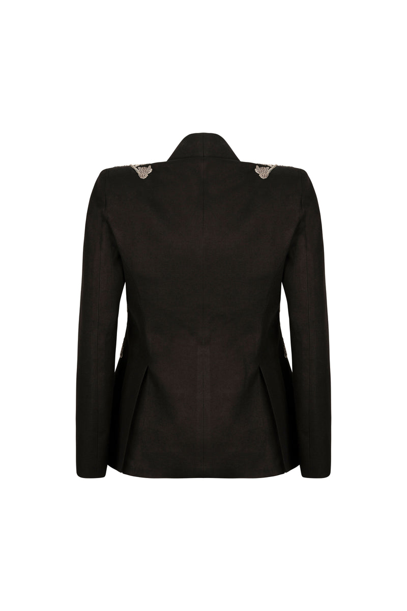 Agnes Beaded Jacket (Black)