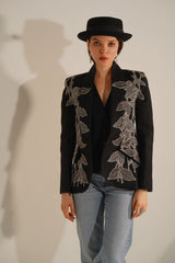 Agnes Beaded Jacket (Black)
