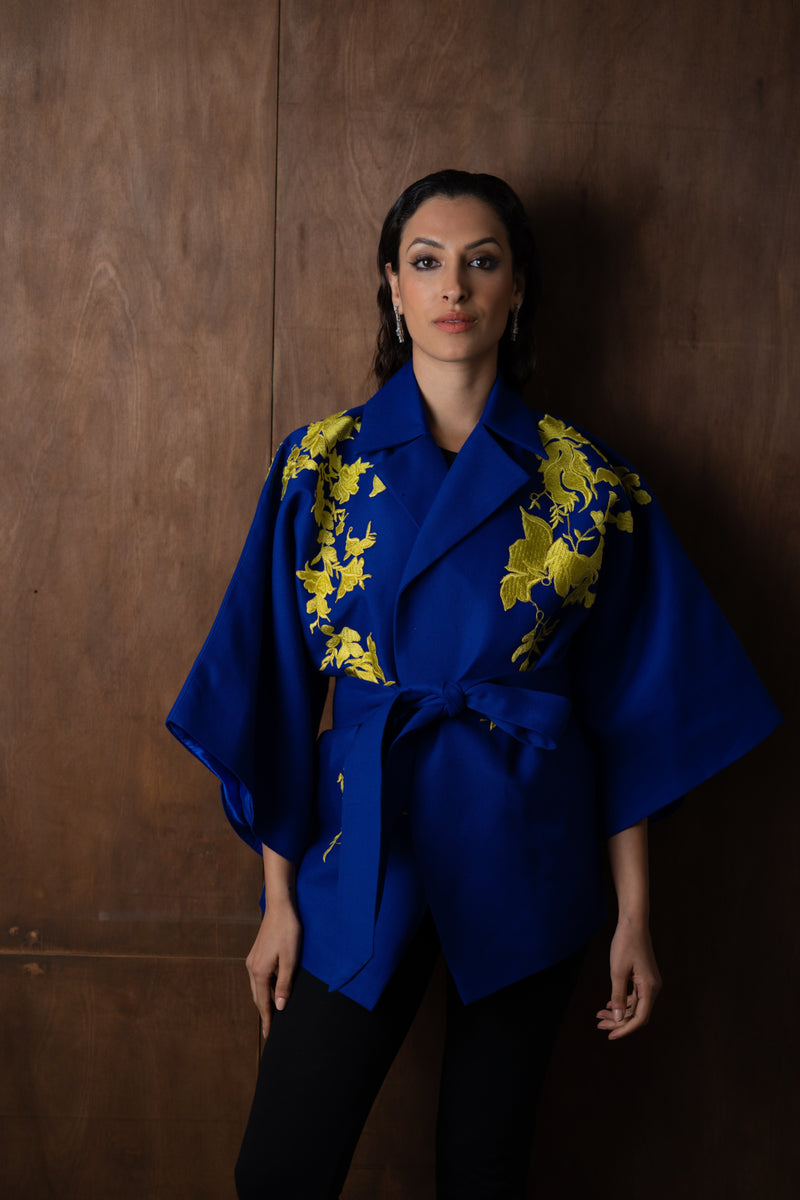 Agnes in Rue Cobalt Jacket