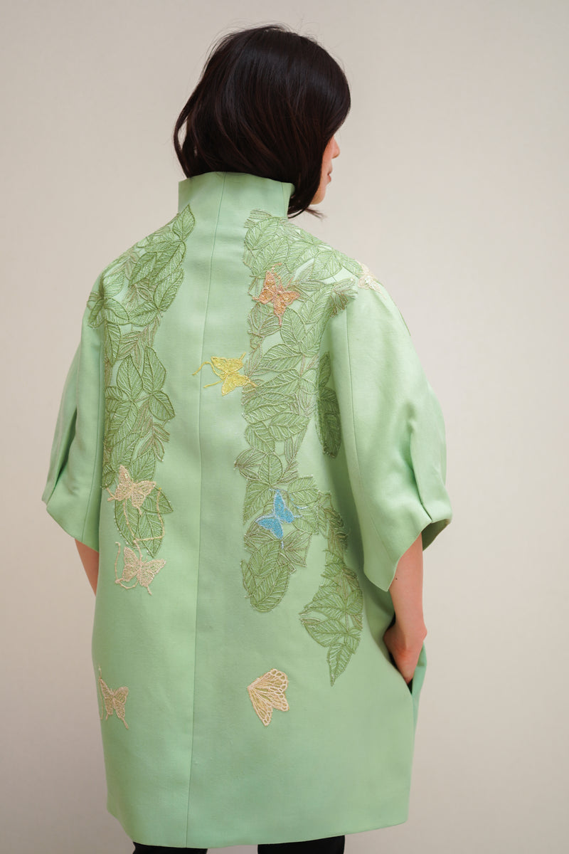 Alian in Mint Blouson  Coat