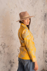Amira Yellow Blossom Jacket