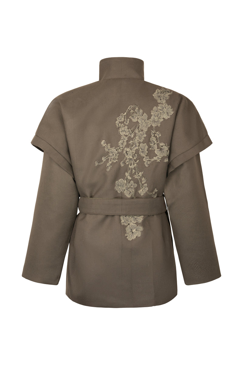Ash Bloom Belted Jacket