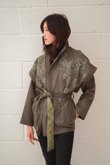 Ash Bloom Belted Jacket