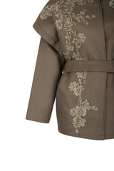 Ash Bloom Belted Jacket