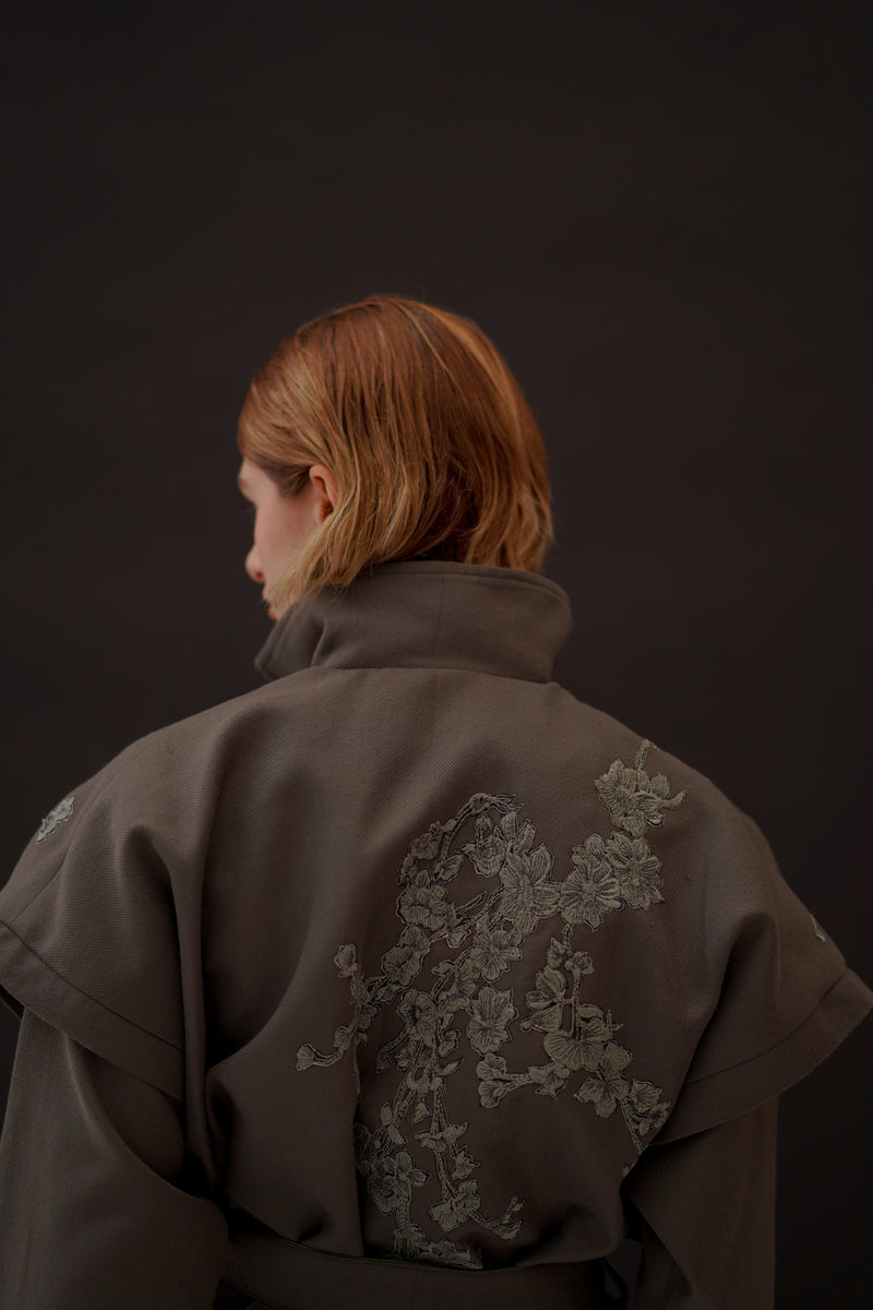 Ash Bloom Belted Jacket