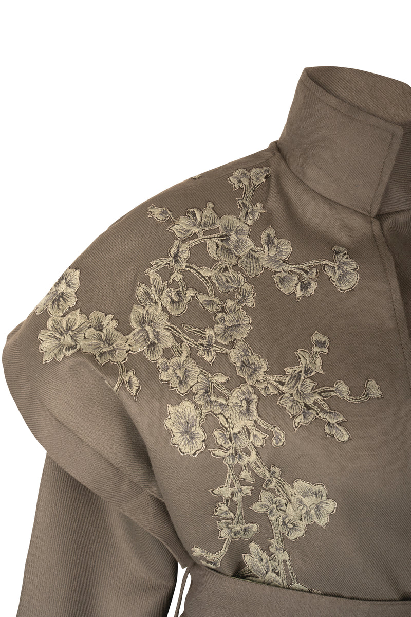 Ash Bloom Belted Jacket