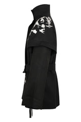 Astra Leaf Detail Belted Jacket