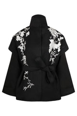 Astra Leaf Detail Belted Jacket