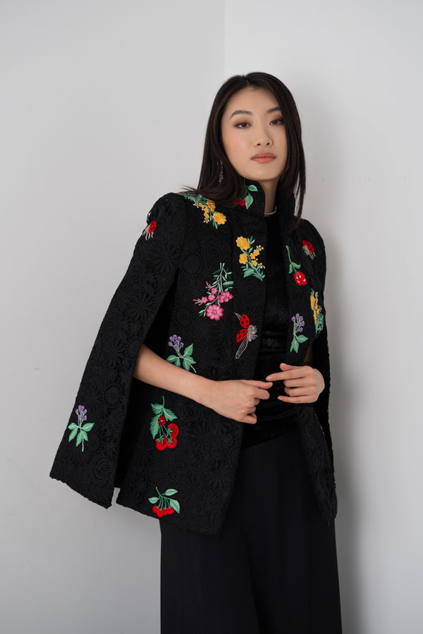 Azalea Lace Black Cape