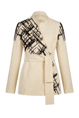 Colette Ivory Belted Tuxedo
