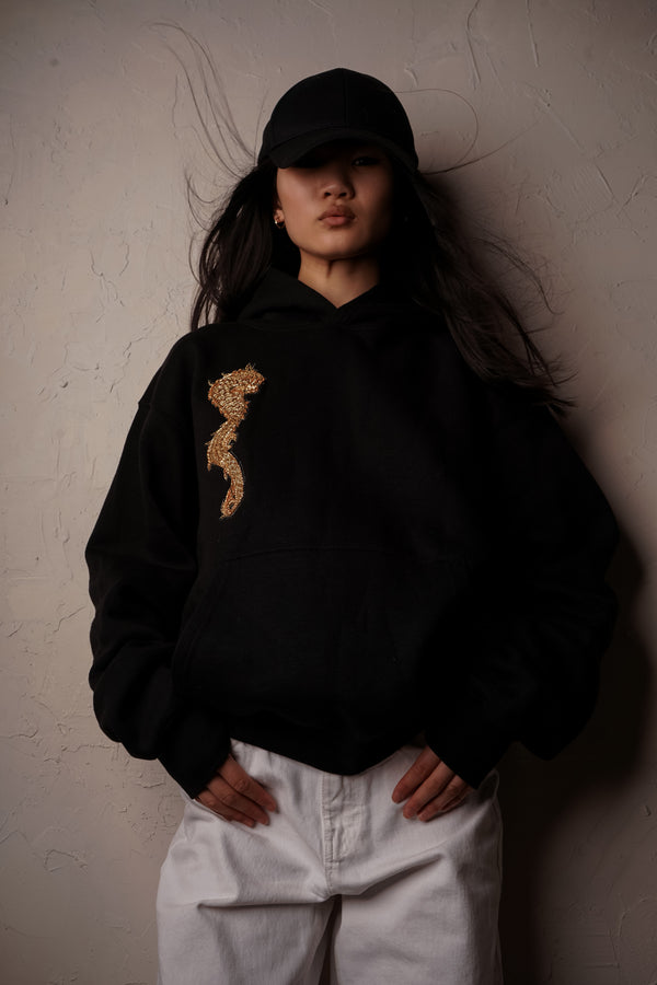 Black Gilt Feng Shui Hoodie