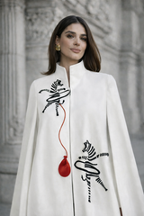 Madagascar Cream Zebra Cape