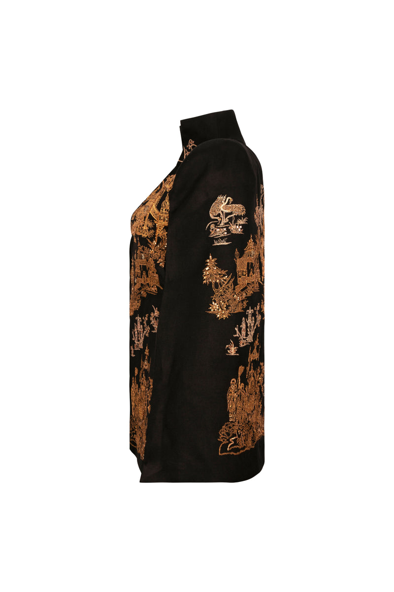Colette in Shanghai Cape (Black)