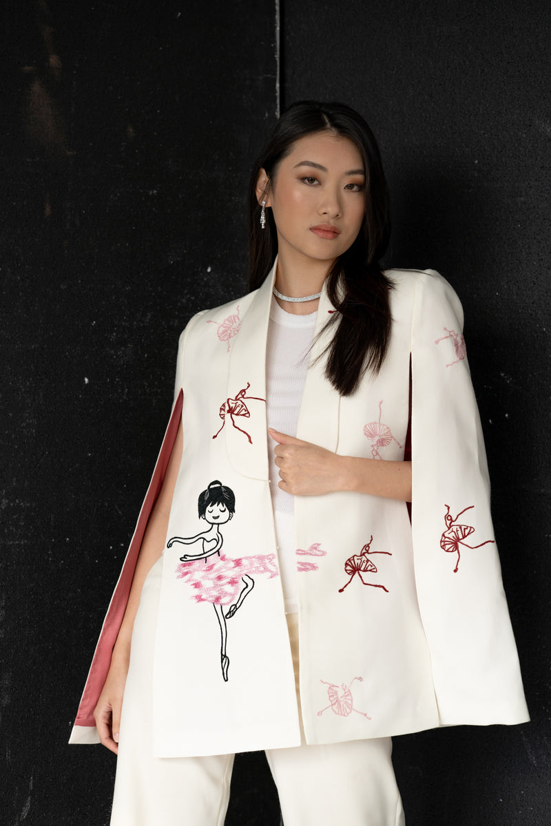 Edie Ballet Cape (Ivory)