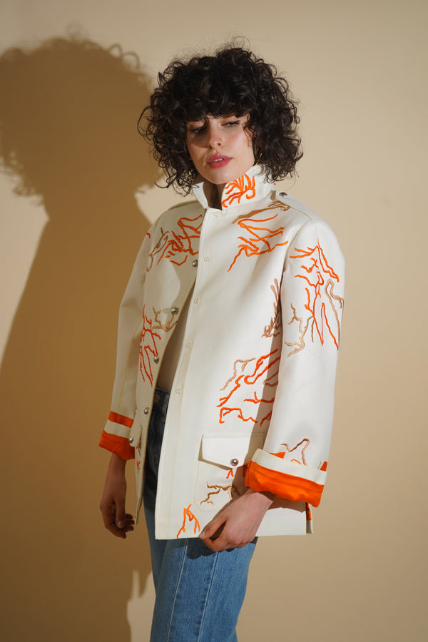 Flab Cargo Jacket (Clementine Swirl)