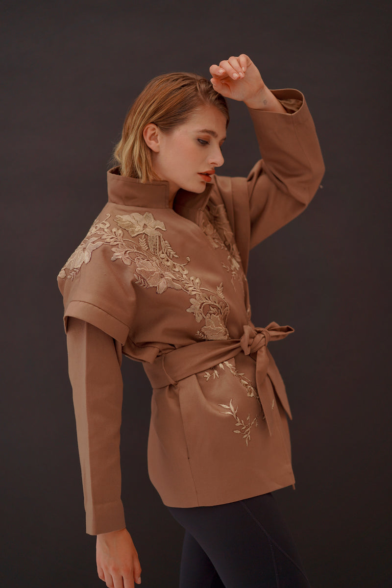 Fleur Cinch Belted jacket